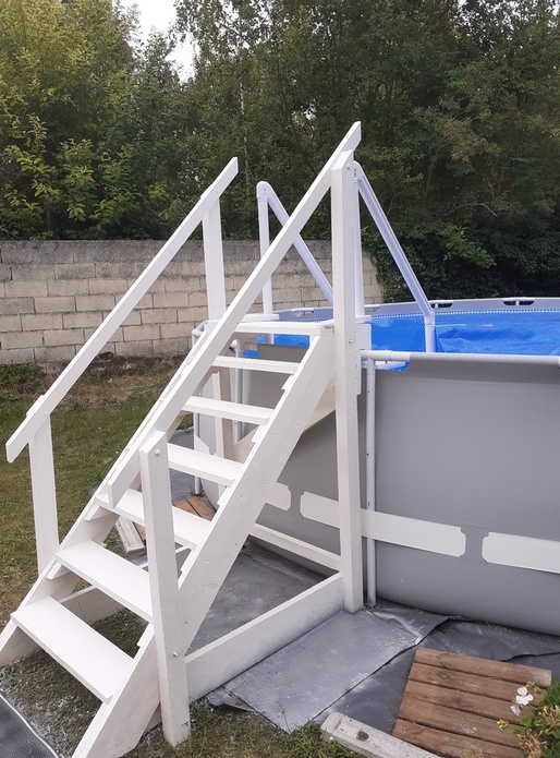 Escalier Piscine Par Jlou Sur L Air Du Bois