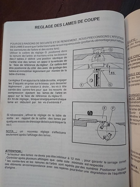 Question Lurem C S Reglage Des Fers De Dego Par Notus Sur L