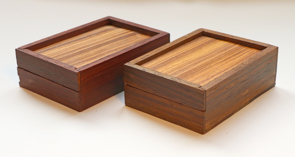 Boîte à cartes en bois - 16 x 12 cm - Boîtes en bois - 10 Doigts