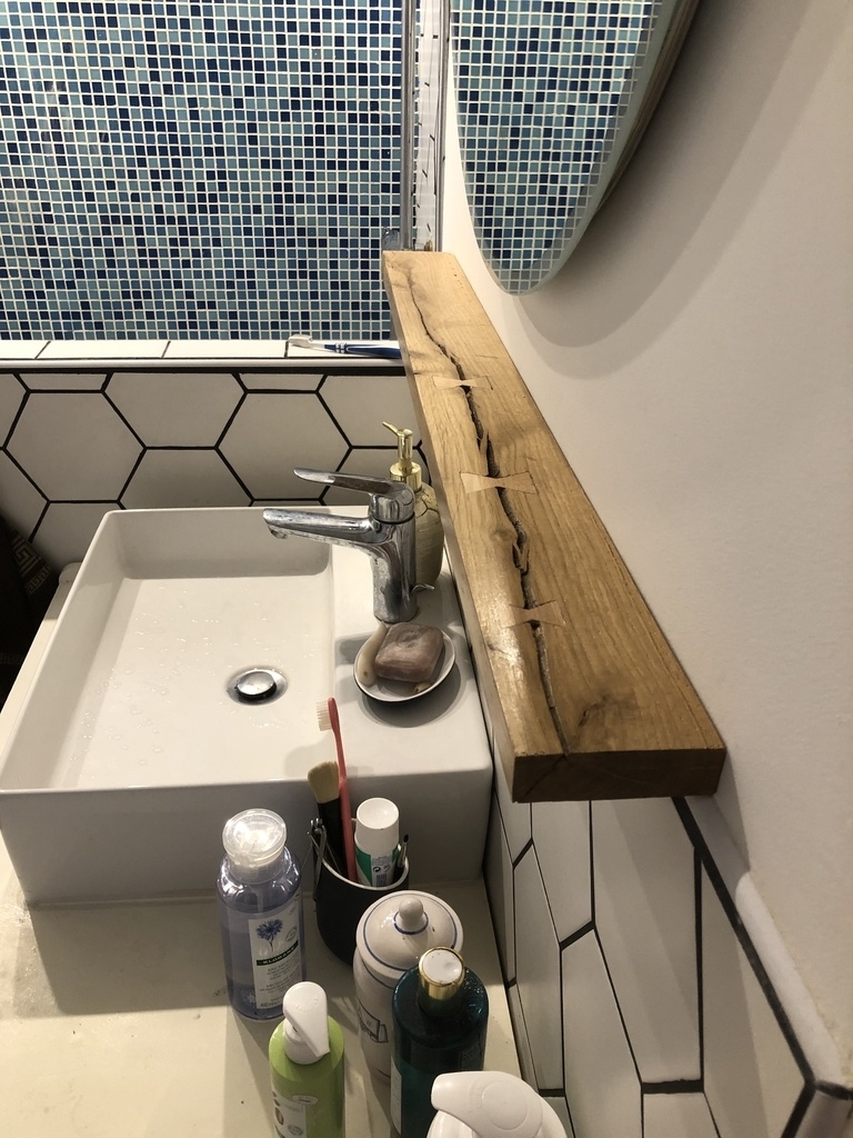 Tablette salle de bain