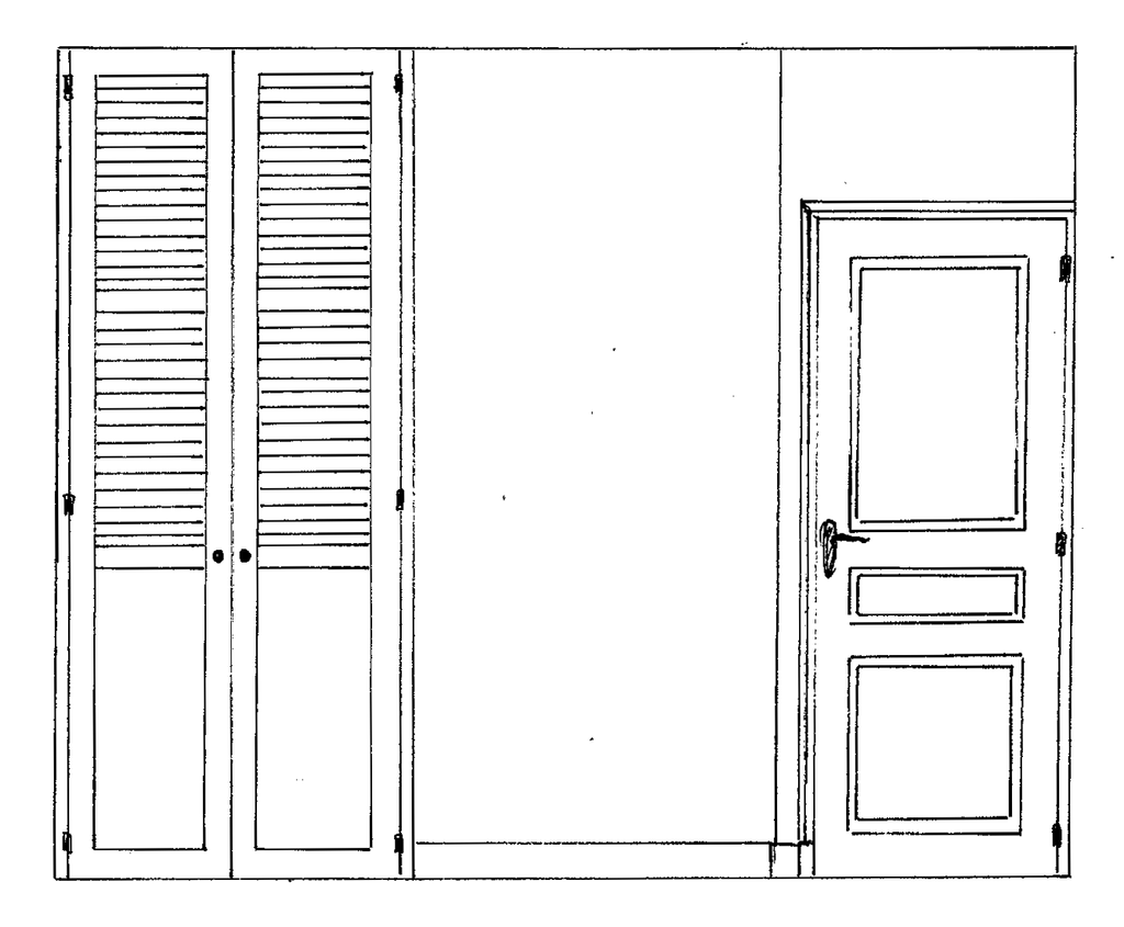 3 portes de placard à persiennes en pin sylvestre par Boris Beaulant sur  L'Air du Bois
