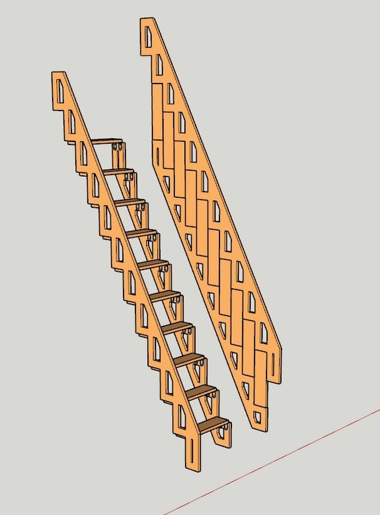 Escalier pliable