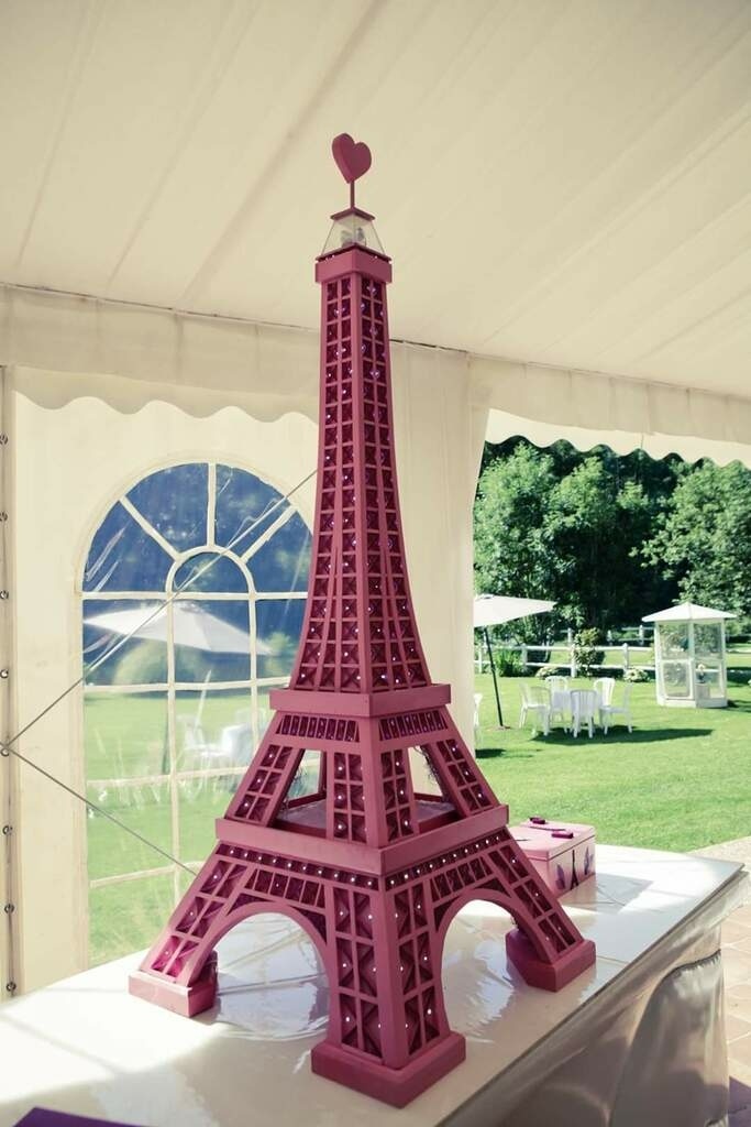 Tour Eiffel décoration - Tour Eiffel inox brossé luxe