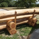 Banc En Rondin. Par Conicerf Sur L'Air Du Bois