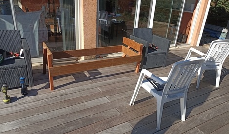 Banc De Jardin/Terrasse Par Frédéric DJEBLI Sur L'Air Du Bois