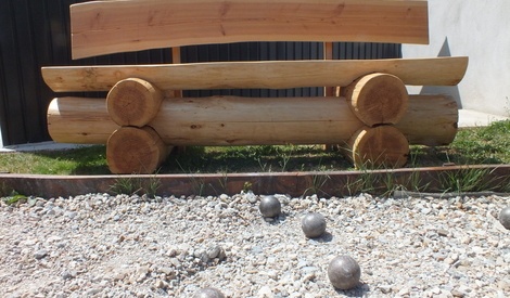 Banc En Rondin. Par Conicerf Sur L'Air Du Bois