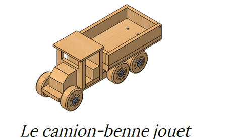 Jouet En Bois - Camion Benne