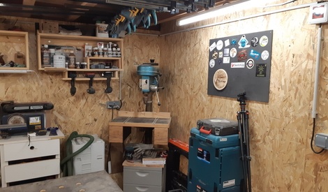 Atelier / Garage > agencement OSB  Agencement garage, Intérieur