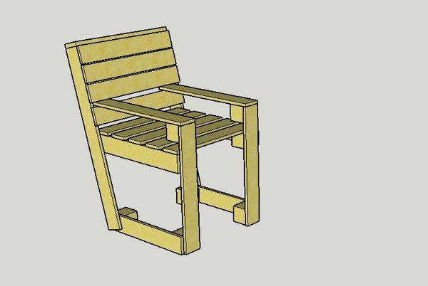 Fauteuil En Palette Plan